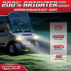 Deluxe Club Car DS 12V LED Headlight Tail Light Kit, Club Car Headlight Taill...