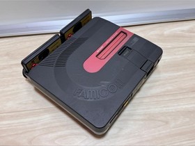 SHARP TWIN FAMICOM Console system AN-500-B Black Tested