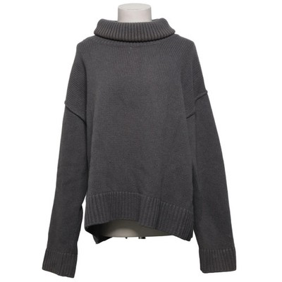 H&M, Rollkragenpullover, Größe: L, Grau, Kaschmir/Wolle, Einfarbig #M2X