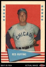 1961 Fleer #74 Red Ruffing Yankees / White sox HOF 2 - GOOD