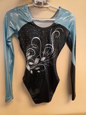 Womens teal and blackcompetition Leotard