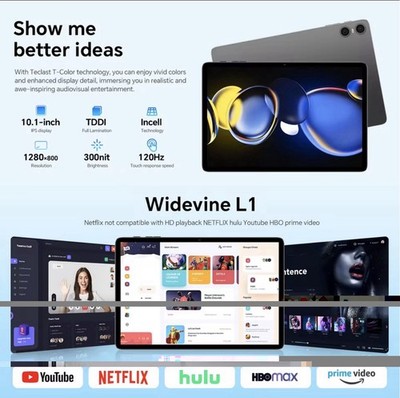 Teclast P30T 10,1 Zoll Tablet Android 16 16GB/128GB Octa Core IPS Wi Fi GPS
