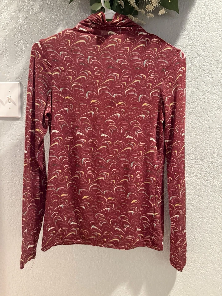 Ulla Johnson Aurelia Turtleneck Claret Red Size P - Image 3 of 4