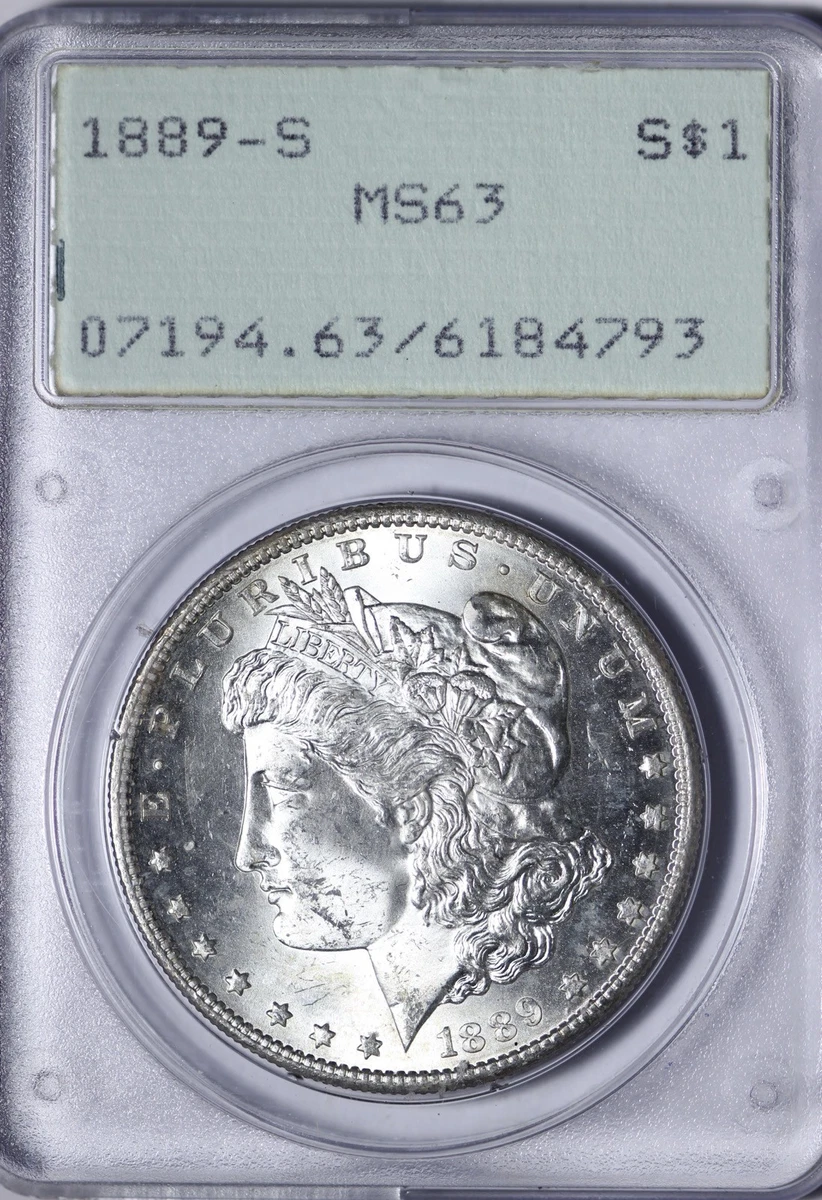 MS 63 Graded 1889 Year Morgan US Dollars (1878-1921) for sale | eBay