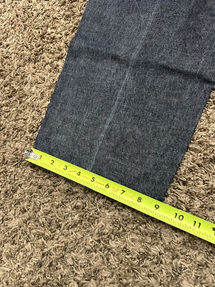 Jeans masculino vintage Y2K Akademiks cinza solto reto folgado perna larga 32x32 - Imagem 2 de 4