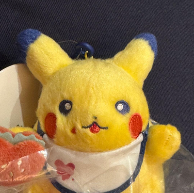 Pokemon Center Original Pikachu Diner Plush Keychain Hamburger
