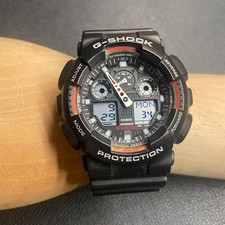 Casio GA-100 G-Shock Analog Digital Watch Black Stylish Durable Design