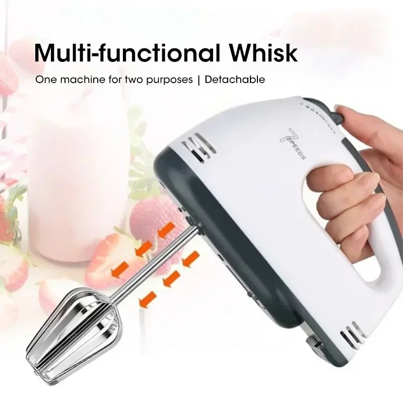 Electric Hand Mixer 7 Speed Multifunctional Kitchen Handheld Food Beater Baking