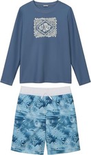 OSHKOSH Boys' Swimsuit Trunk and Rashguard Set Size 2T 3T 4T 5T