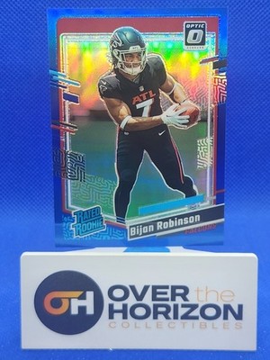 2023 Donruss Optic Bijan Robinson Rated Rookie Blue Prizm /199 #206 RC