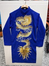 Embroidered Vietnamese Ao Dai Traditional Size 46