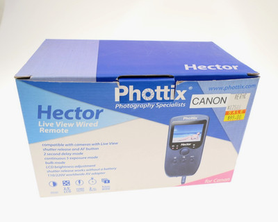 Phottix Hector Live View Wired Remote for various Canon DSLR cameras