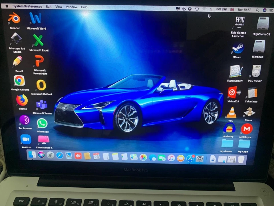 Apple MacBook Pro 13" Intel i5 2.40GHz,8GB, 500GB HDD,HighSierra+Windows10-No6.1 - Image 2 of 4