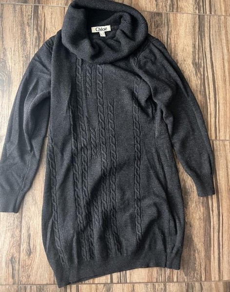 Women Chloé Sweater Grey Cotton 36 / S / 44