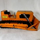 Vintage 1960’s Tonka Giant Bulldozer Orange Construction Truck