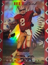 1996 Donruss Hit List- Steve Young #12 Nice 9764/10000 San Francisco 49ers