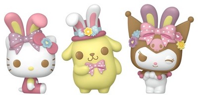GW5919 Hello Kitty Pocket POP! Vinyl Figuren Easter Egg 3-Pack HK 4 c Neu & OVP