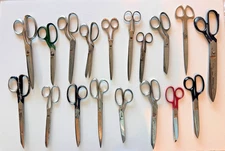 Lot of 18 Metal Vintage Scissors Clauss Solingen Equity Henckels