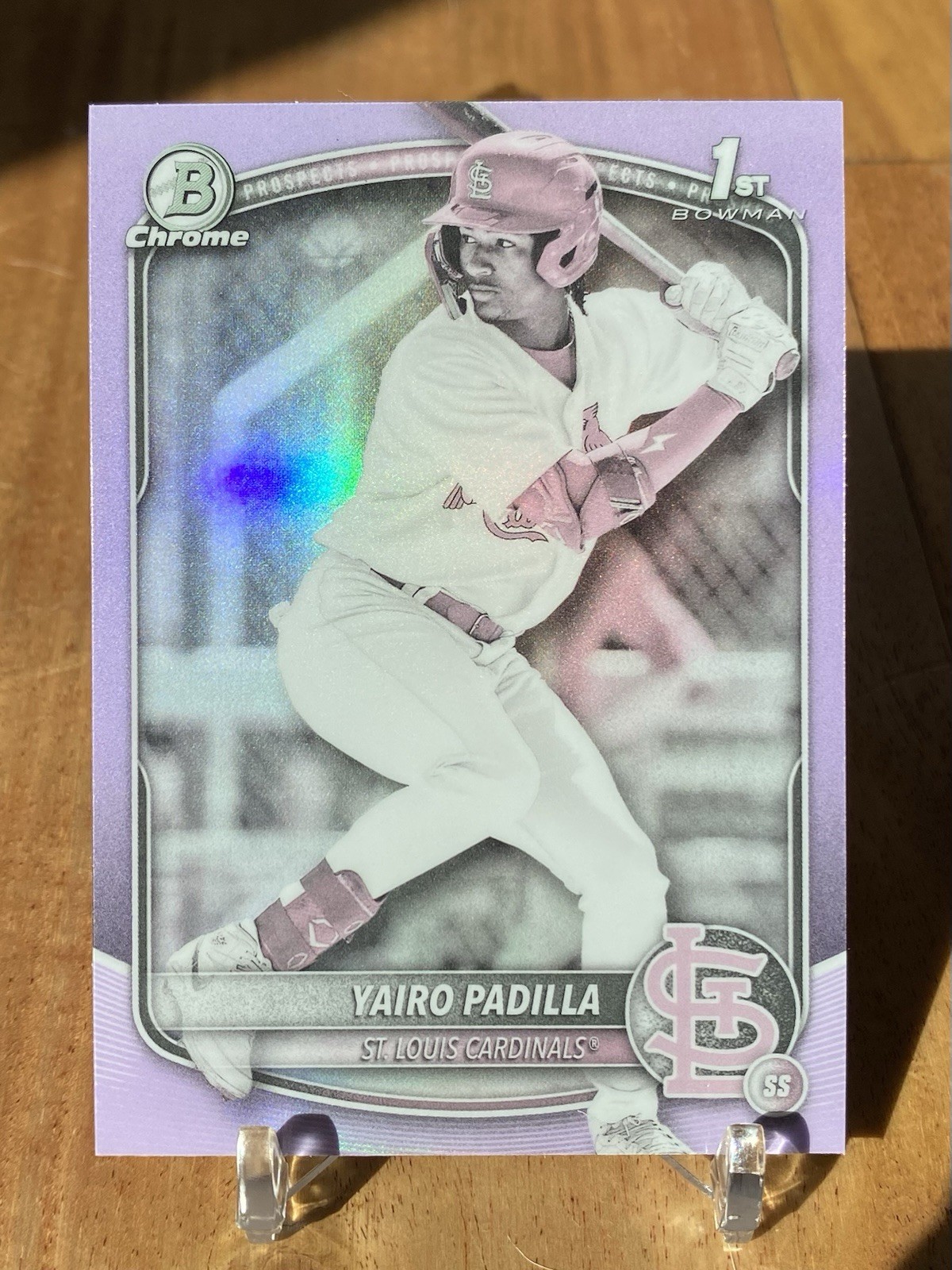 2025 Bowman Chrome YAIRO PADILLA Pearl Refractor 1st Prospect #BCP-236