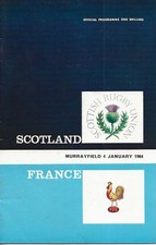 Scotland v France Five Nations International at Murrayfield 4th Jan 1964