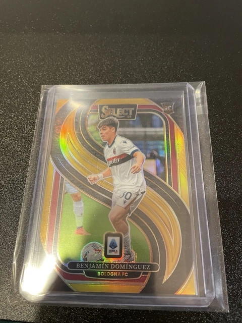2024-25 Panini Select Serie A Benjamin Dominguez Gold 5/10 RC Bologna