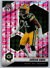 Adrian Amos 2021 Panini Mosaic Prizm Camo Pink #84 Green Bay Packers