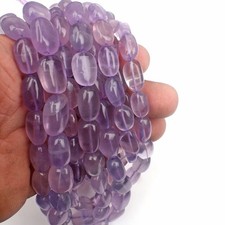 Natural Amethyst Beads 8 Inch Strand 15-18 MM Beads Smooth Nugget Shape Beads