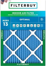 Filterbuy 12x18x1 Pleated Air Filters, Replacement for HVAC AC Furnace MERV 13
