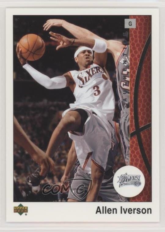 2002-03 Upper Deck UD Authentics Allen Iverson #62 HOF 06f5