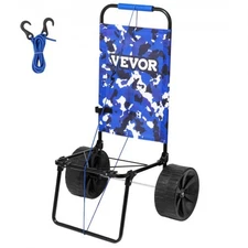 VEVOR Beach Dolly with Big Wheels for Sand; 15.4" x 15.7" Cargo Deck; w/ 10" PE