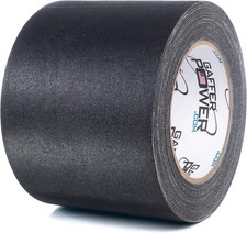 4 Inch Black Gaffers Tape - 30 Yards Wide Gaff Tape - No Residue Non Reflecti...