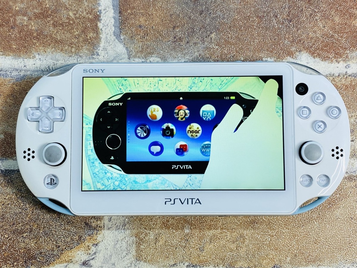 PS Vita Light Blue White PCH-2000 Sony PlayStation Japan 8GB