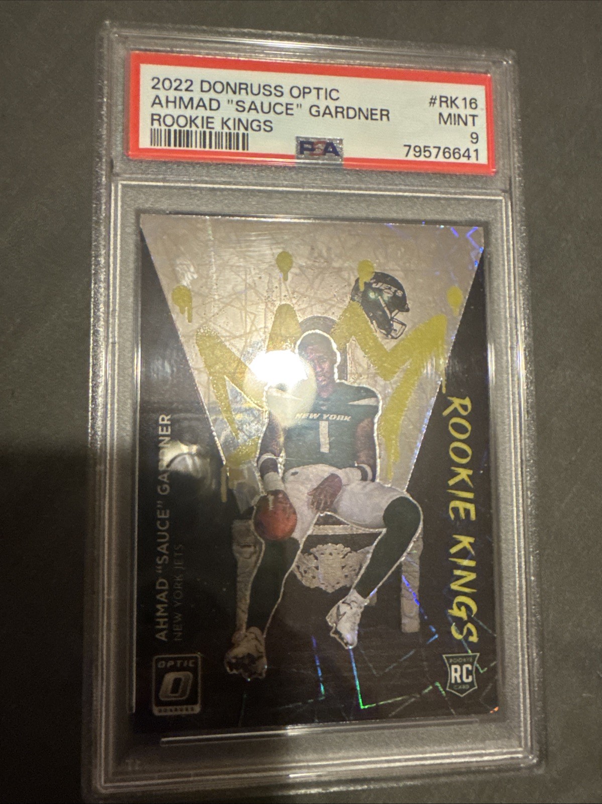 Ahmad “Sauce” Gardner 2022 Donruss Optic Rookie Kings PSA 9