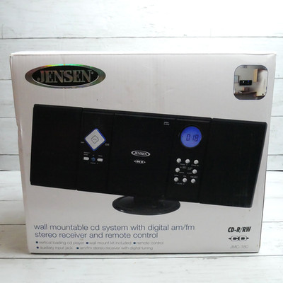 Jensen Wall Mountable CD System JMC-180 AM/FM Stereo with Remote Control