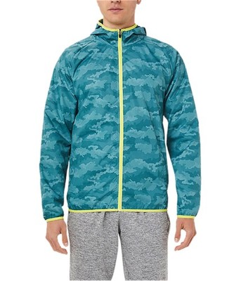 ASICS Mens Packable Jacket, Green, Small