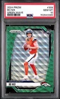 2024 Panini Prizm Bo Nix Green Wave Prizm Rookie Card #309!  PSA 10!