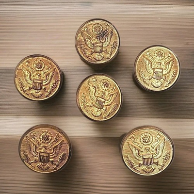 #ad Vintage 1900s US Army Military Button Made by Rex Products New Rochelle NY J91 $20.00