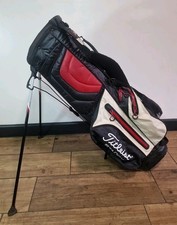Titleist StaDry Golf Stand Bag, Shoulder Strap, Black, Red & Cream