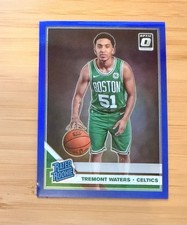 Tremont Waters 2019-20 Donruss Optic Blue /59 SSP Rated Rookie RC Celtics #185