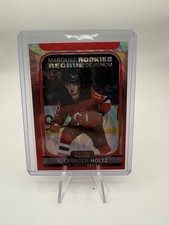 2021-22 O-Pee-Chee Platinum Red Surge Alexander Holtz Marquee Rookie RC #280