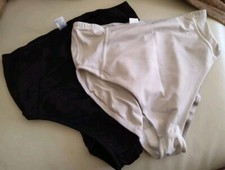 2 Isadora Damen Miederslip mit Bauchweg Effekt Gr.46 Weiß und Schwarz