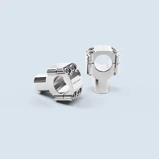 Chrome 1.25" Handlebar Risers for Harley Dyna Street Fat Bob Wide Glide FXD FXDC