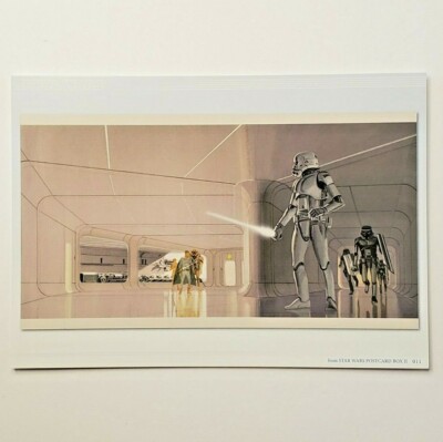 Star Wars New Hope Concept Art Postcard Japan Lightsaber