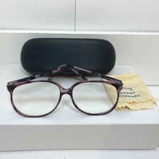 Vintage ZIMCO Ladies Prescription Eye Glasses 57-18-140 MM Purple Tortoise Case