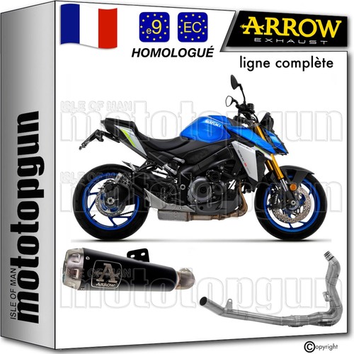 Ligne Complète Arrow Approuvée Open – Aluminium Noir, Embout Acier, Pour Yamaha NMAX 125 2017-2020 - 10