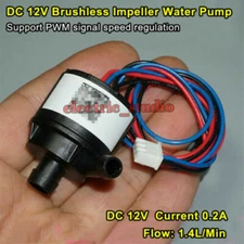 DC 12V Mini Brushless Water Pump Submersible Impeller Centrifugal Pump Fountain