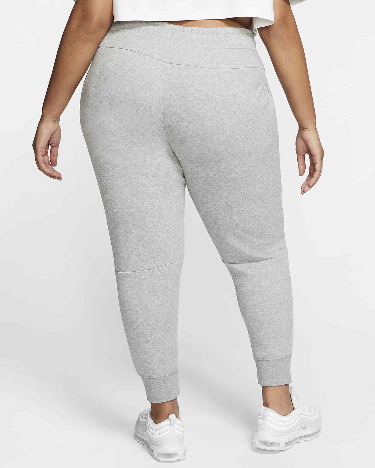 Nike Womens Sportswear Tech Fleece Slim Fit Plus Size Joggers Bottom Trousers