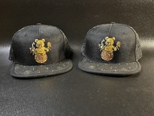 GrassRoots Grass Roots Lot 7 5/8? ?Honey Bear? Black Fitted Hat + Snap Back OSFA