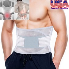 Hombres Mujeres Lumbar Espalda Baja Soporte Cinturón de Trabajo Correas Alivio del Dolor Terapia