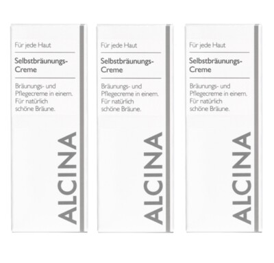 3x Alcina B Selbstbräunungs Creme pflegende Kosmetik 50 ml